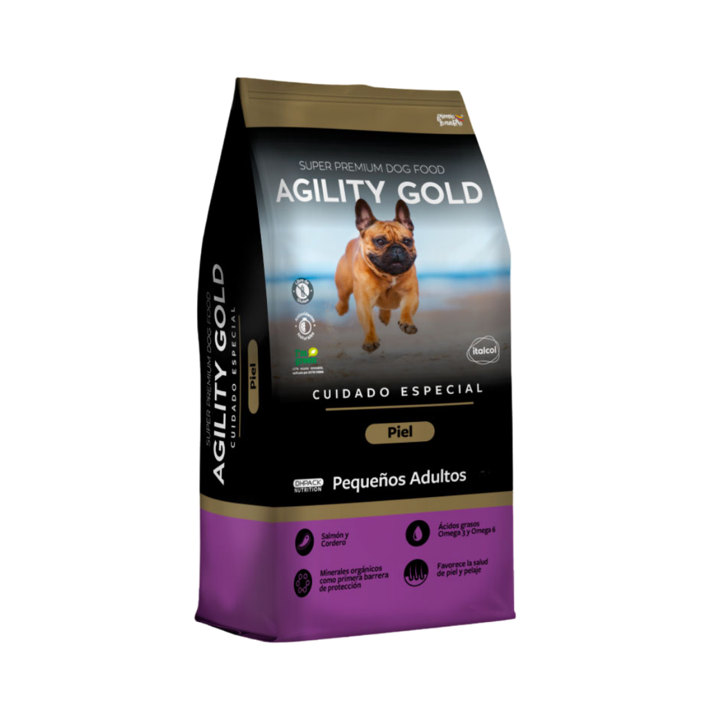 Agility Pequeño Adulto Piel 8kg