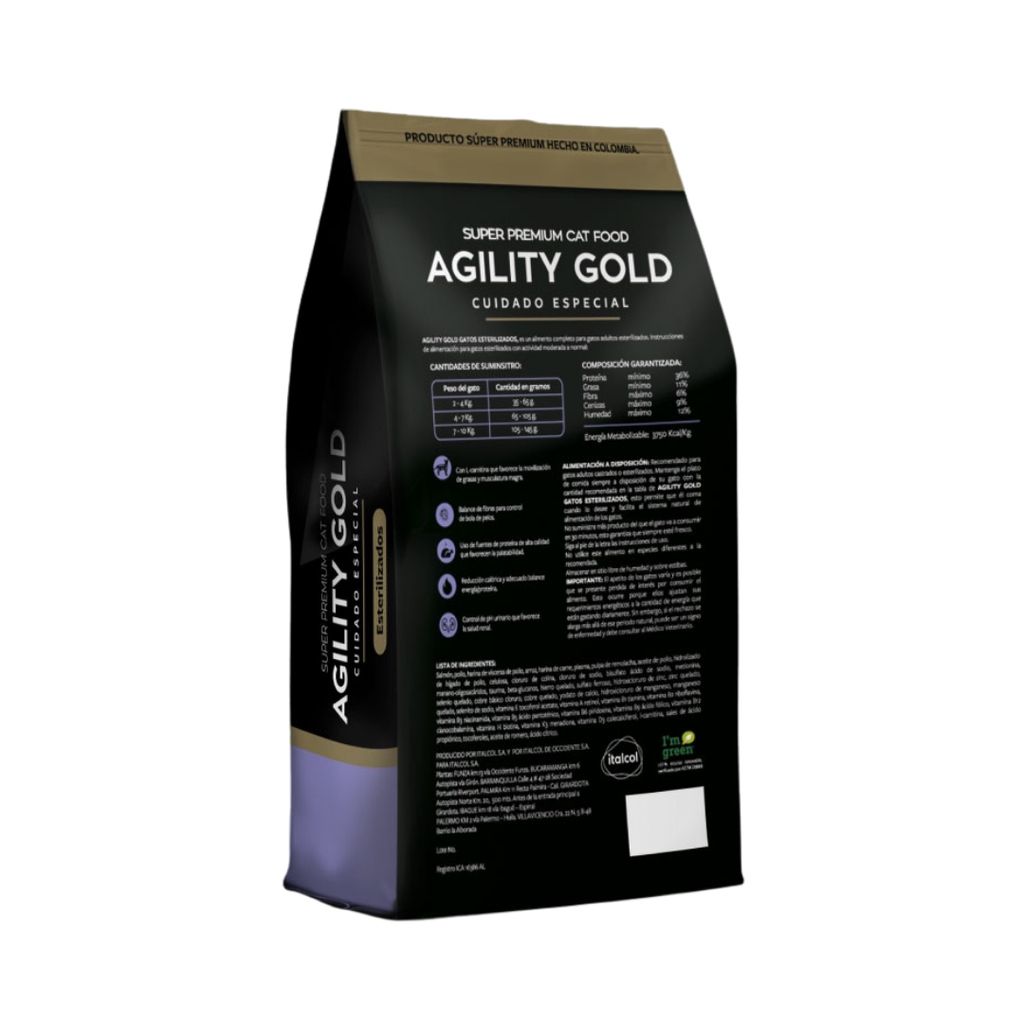 Agility Gold Gatos Esterilizados 1.5kg