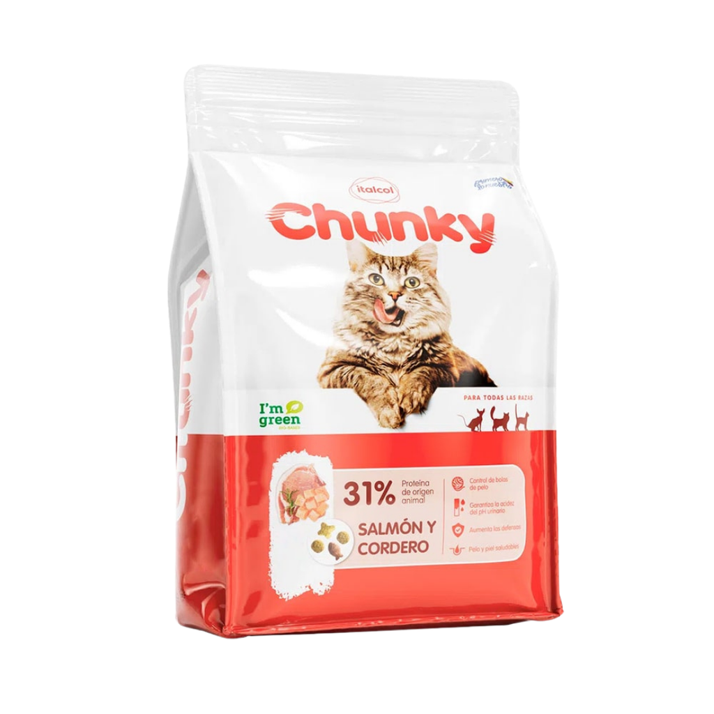 Chunky Gatos Salmón y Cordero 1.5kg